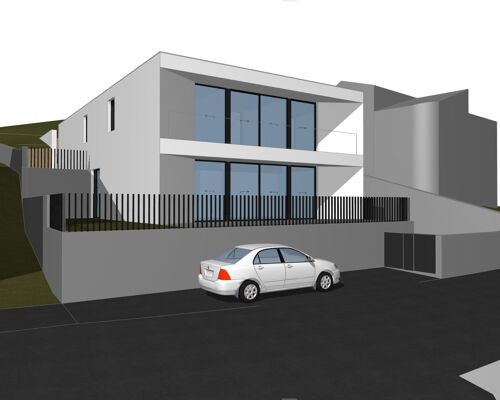 Terreno com 1.226m2, licença a pagamento, Moradia T3+2, Touguinha, Vila do Conde